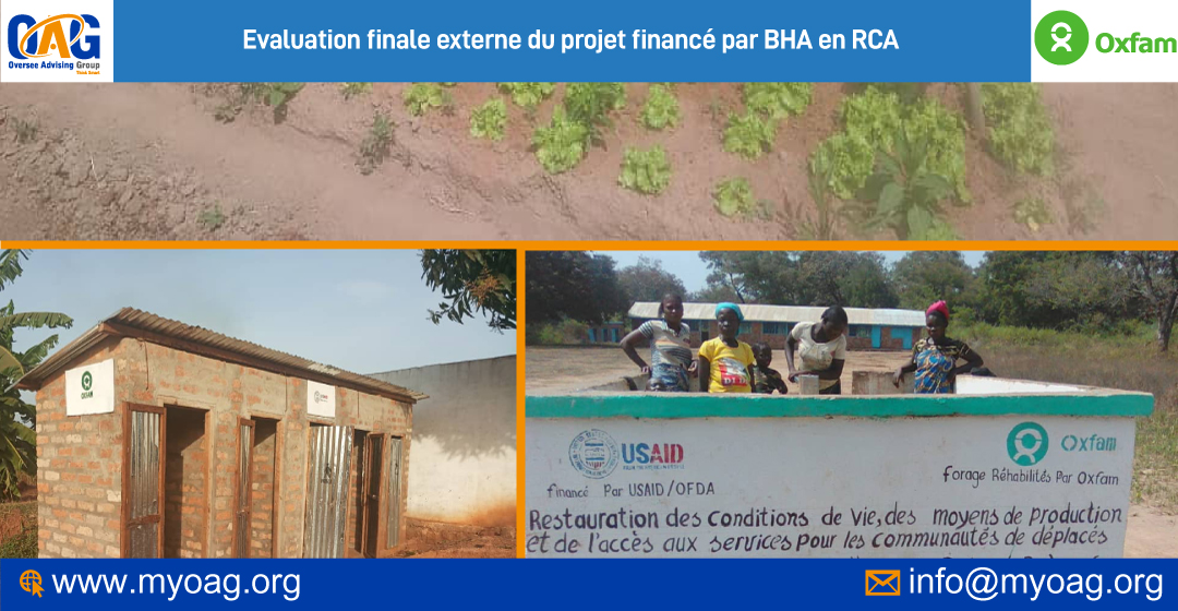Evaluation finale externe du projet financé par BHA en RCA