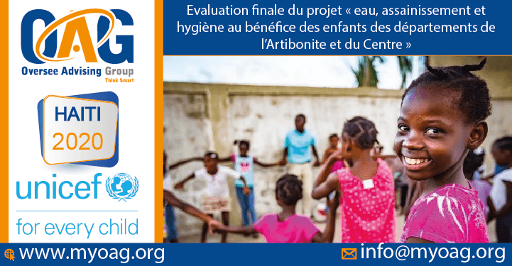 Evaluation finale du projet « eau, assainissement et hygiène au bénéfice des enfants des départements de l’Artibonite et du Centre »